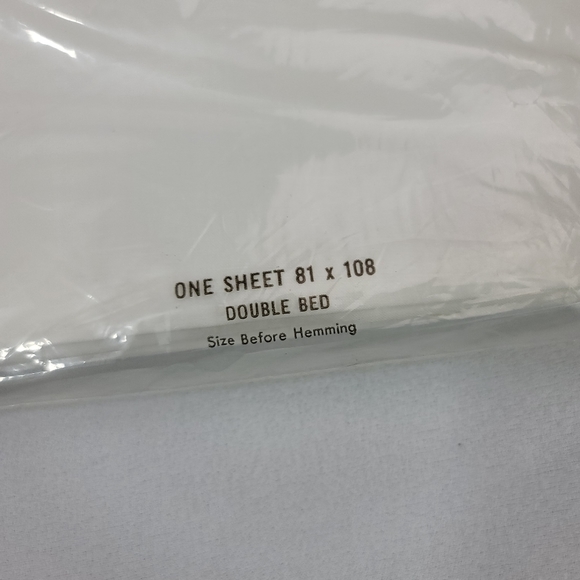 Vtg Stevens Fabrics Fine Combed Percale Double Bed Sheet 81"x108" - Picture 4 of 11